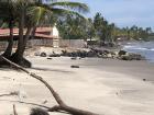 Tires at the beach that have not been disposed of properly