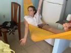 With dirty feet, a yellow hammock (la hamaca), and big smiles, Chetumal is starting to feel like home!