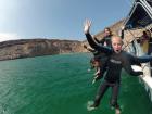 In 2013, I took a trip to the northern coast of México near California... can you spot the rocky coast (and my goofy face)?