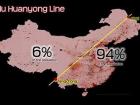 The line, discovered by a Chinese scholar, that represents division in China
