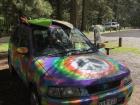 What do you think of our rainbow car?