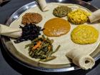 You eat Ethiopian food with your hands!