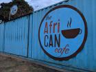 I eat lunch at the African Cafe