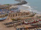 People in Ghana used these canoes for fishing on the ocean