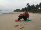 My friend is enjoying a beach outside of Accra, Ghana