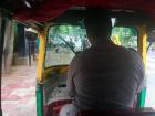Our tuk-tuk driver steers us through traffic