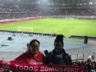 Estadio Nacional de Peru watching a soccer match 
