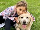 Sofia with one of her two dogs that she loves so much 