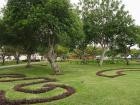 Parque de la Pera where people go to hangout and take their kids to play 