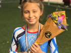 This is Sofia after her 1st place win at a gymnastic competition  