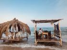 These cabanas sit on a narrow strip of sand in a beach north of my city called Sidi Abd el Meki