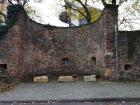 Once the city's outer wall, these stones now form a convenient bus stop