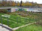 The Landesgartenschau includes this outdoor theater, where classes can meet, and people can perform plays when the sun is out