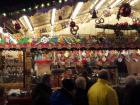 Christmas market stalls, like this one, sell an assortment of candies, chocolate and baked goods