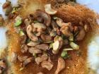 Knafeh khishnah is rough knafeh made with thin noodles
