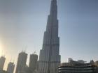 The Burj Khalifa, the tallest building in the world (828 meters)