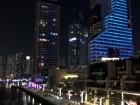 Dubai marina area at night