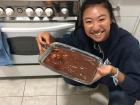 My friend Vicky and I made brownies for the first time from scratch when I returned from Dubai