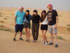 Me (center) with my friend Miranda and her work colleagues on our safari