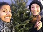 Shanti and I got our Christmas tree and churros at Marché Jean Talon last weekend!