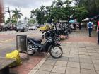 Some of the motorcycles parked outside of my university