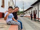 Anita's nephew and I at a church