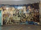 A mural in a Moscow metro station