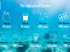 This diagram shows how long different single use items take to decompose. Does knowing this change how you feel about using these items? (photo courtesy of World Wildlife Fund)