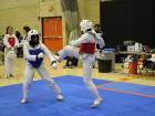 Me (in blue) in a Taekwondo Tournament match!