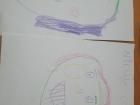 To learn the parts of the body, my primero kids worked together to draw faces