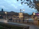 A statue of Cervantes in the Plaza Cervantes