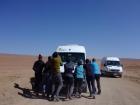 Our bus broke down in the desert! 