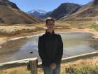 This picture was taken at Aconcagua National Park, high in the Andes Mountains in Argentina west of Mendoza.  The summit of Aconcagua, the highest mountain in the world outside of Asia, is behind me and another 11,000 feet higher