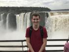 This is a picture of me from last year in front of La Garganta del Diablo, the biggest waterfall at Iguazú Falls.  Iguazú is the world's second largest waterfall and is located on the border of Brazil and Argentina