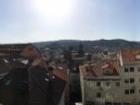 This is the view of the medieval section of the city from the Miradoiro de San Francisco.  All of the streets in this part of the city are narrow and lined with very old buildings