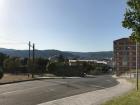 This is a view of Rúa Fonte dos Caños, the street that goes up to the top of Montalegre, a hill on the eastern side of the city