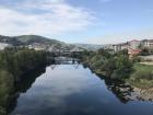 This is a view of the River Miño from Ponte Maior (the original Roman bridge) in the center of the city