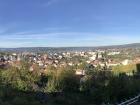 This is a view of Monforte de Lemos from Torre del Homenaje. Here you can see some of the trees that dot the town and surround it, as well as the rolling hills that surround the town and the river valley