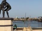 The bridge to Fadiouth: Those aren't rocks, they are shells!