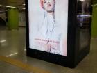 On idol's birthdays, metro stations coordinate posting pictures for fans to see! Here is BTS' Jimin Park at Hapjeong Station!
