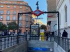 Here is a metro stop in the heart of Madrid