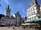 The town center in the sun