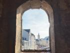 A view of Trier from inside Porta Nigra
