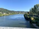 Here's my view of the Mosel River from on top of the Roman bridge--can you see the walking paths along the sides?
