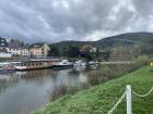 Can you see the boats moored along the Lahn river?