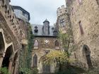 The garden inside the castle walls