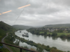 Some boats floating down the Mosel river
