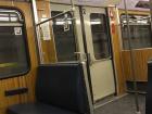 The inside of a subway car in Munich