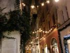 An alleyway during Christmas in Regensburg