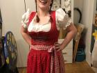 Franziska showing off her Dirndl